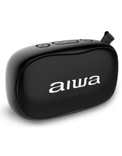 Parlante Aiwa Black White Negro Blanco Bluetooth AWS21