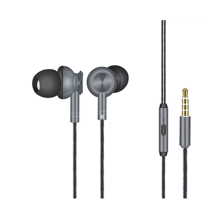 Auriculares Aiwa AWF1G ergonómicos cableados gris - Imagen 2