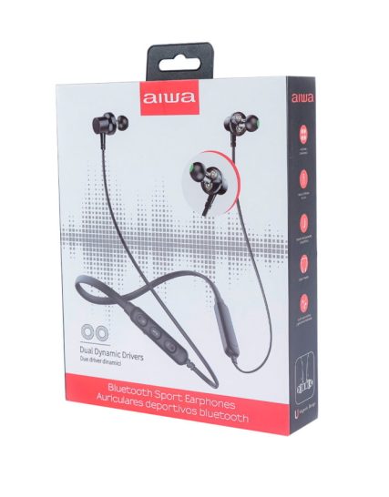 Auriculares Aiwa deportivos Bluetooth AW980BK Negro