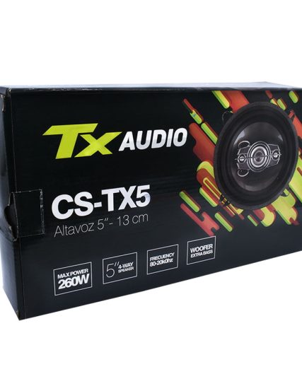 Parlantes TX AUDIO 5" 13cm Tx audio 4 vias 260w TX5