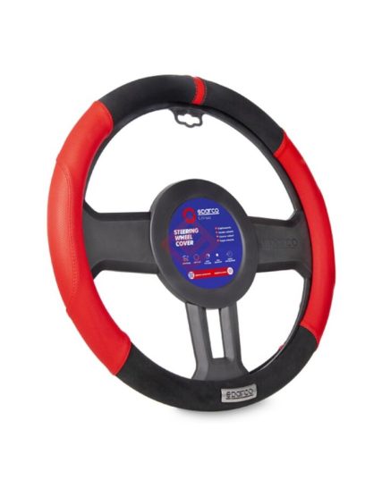 Cubre Volante Sparco SPS103RD Negro Y Rojo